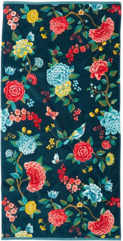 Pip Studio Good Evening Badhanddoek 70 x 140 cm Donkerblauw