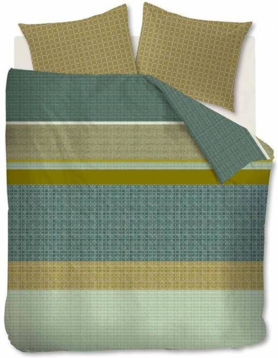 Beddinghouse Birger Dekbedovertrek Lits jumeaux(240x200/220 Cm + 2 Slopen) Katoen Groen