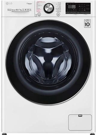 LG F4DV910H2E Was droogcombinatie Wit