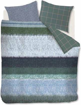 Merkloos Oilily Winter Mood Dekbedovertrek Lits jumeaux(240x200/220 Cm + 2 Slopen) Katoen Satijn Blauw Groen