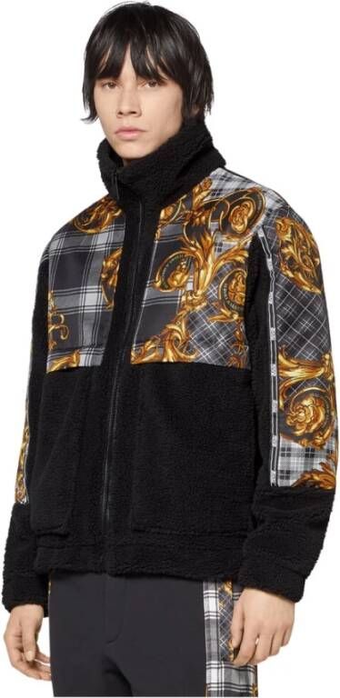 Versace Jeans Couture Barocco print jas , Zwart, Heren
