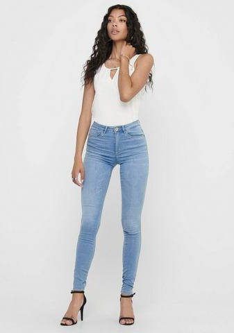 Only Alleen lichtblauw Royal HW Skinny Fit Jeans , Blauw, Dames