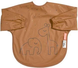 Done by Deer Baby Accessoires Sleeved Bib 6 18M Dreamy Dots Mosterdgeel