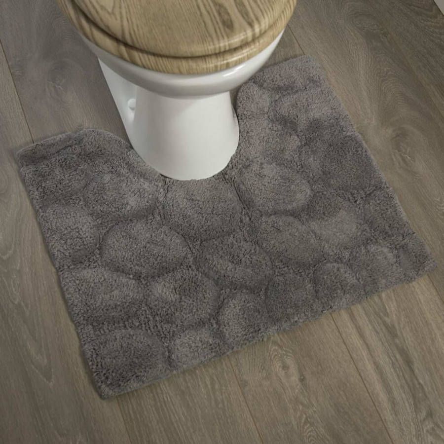 Sealskin Toiletmat Pebbles Katoen 50 X 60 Cm Grijs