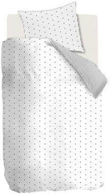 vtwonen Striped Hearts Dekbedovertrek 140 x 200/220 cm Zwart/Wit